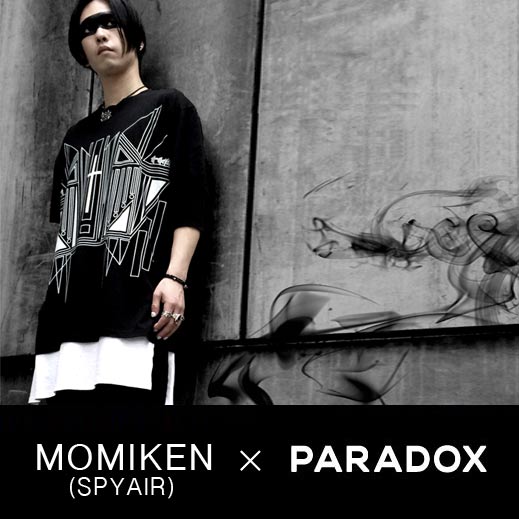 MOMIKEN (SPYAIR) と PARADOXによるコラボレーション企画でTシャツを