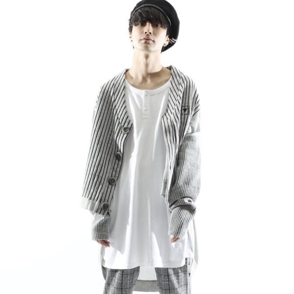 【NEW ARRIVAL】SILLENT FROM ME – COCOON -Switched Knit Cardigan-