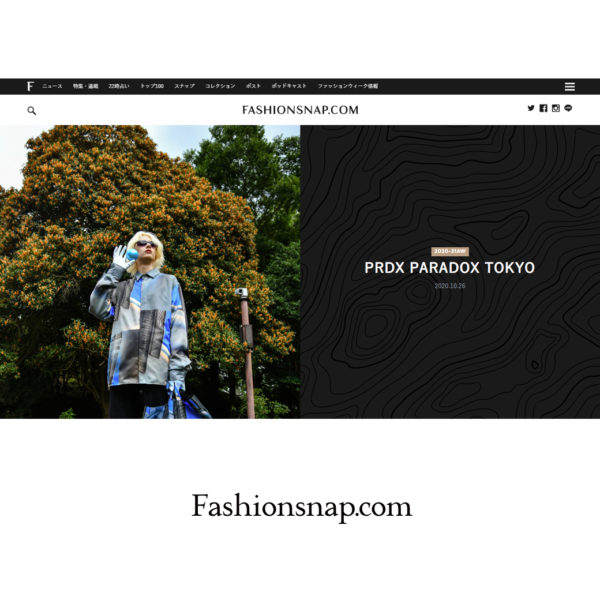 “FASHIONSNAP.COM [ファッションスナップ・ドットコム]” PRDX PARADOX TOKYO 2020-21秋冬コレクション LOOK掲載